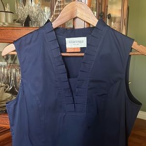 Elizabeth McKay Navy Blue Blouse